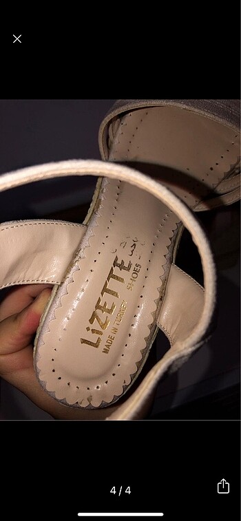 Dolgu topuk sandalet - Görsel 4