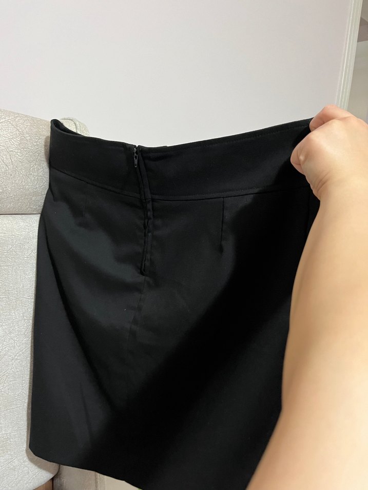 Siyah Deri Midi Kalem Etek - Görsel 3