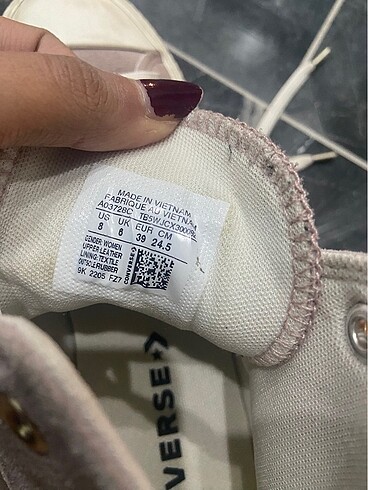 39 Beden pembe Renk pembe platform converse