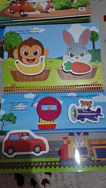  Beden Yükselen zeka keçeli cırt cırtlı kitap 12-20 ay