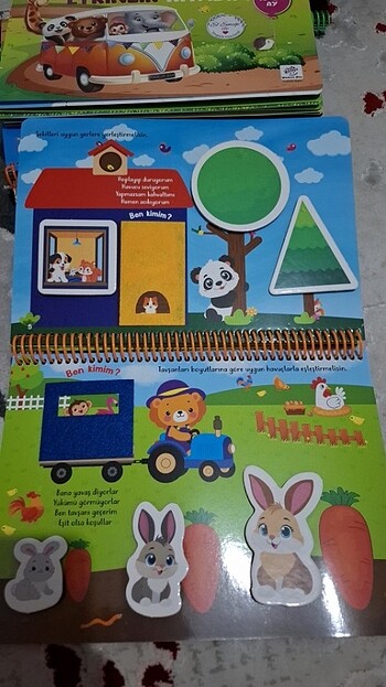 Beden Renk Yükselen zeka keçeli cırt cırtlı kitap 12-20 ay