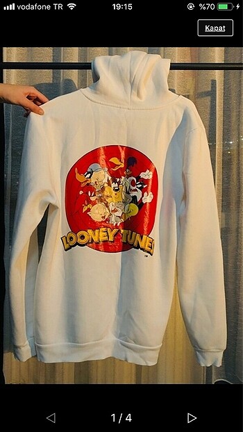 m Beden beyaz Renk Oversize Beyaz Sweatshirt