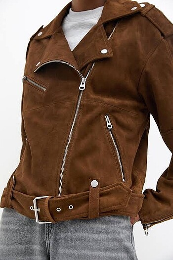 Pull and Bear Süet Ceket