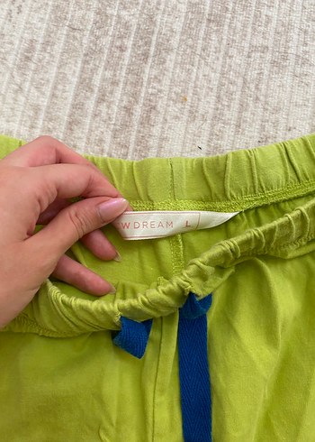 Diğer Kadın Yeşil Mini Pamuklu Şort