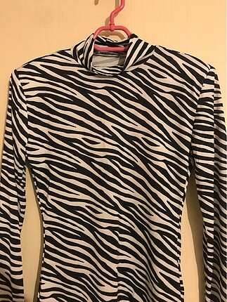 xs Beden çeşitli Renk Zebra Desenli Body