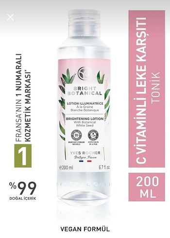 Yves Rocher Bright Botanical Tonik 200 ml