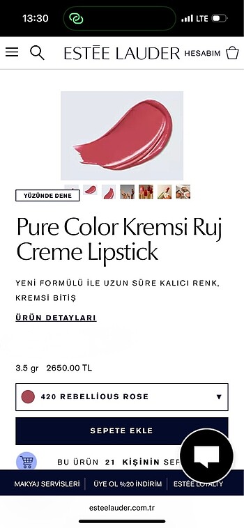 Estee Lauder Este Lauder ruj