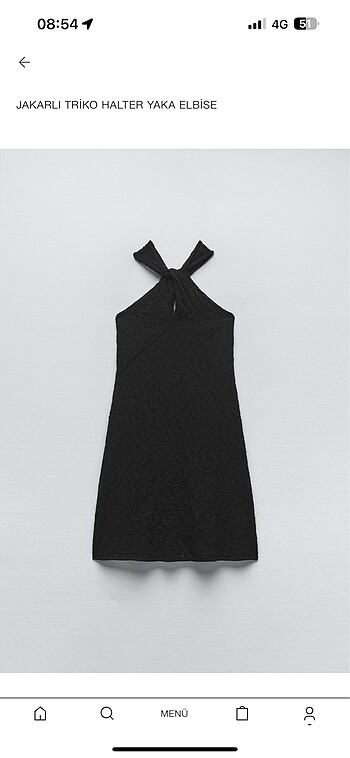 Zara halter yaka elbise