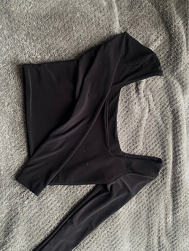 Likralı crop bluz