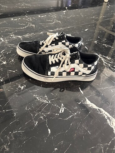Vans Ekoseli old skool ayakkabı