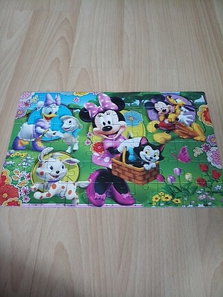 Beden Renk Disney Mickie Mouse 4'lü Yapboz Puzzle
