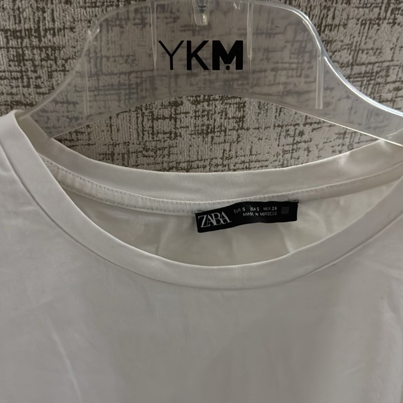 Beyaz Kadın Pamuklu Salaş Tişört - Görsel 5