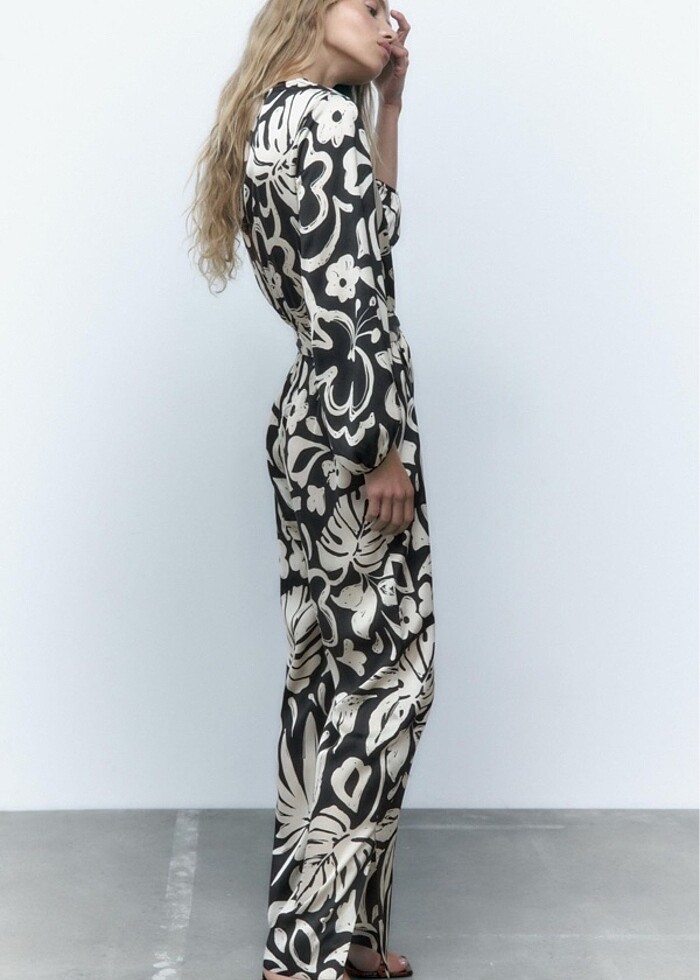 Zara tulum saten - Görsel 3