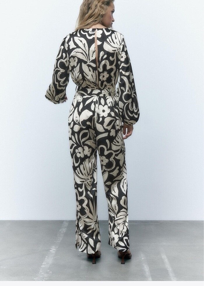 Zara tulum saten - Görsel 4