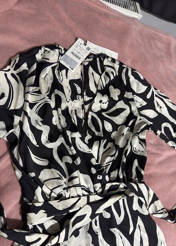 Zara tulum saten - Görsel 5