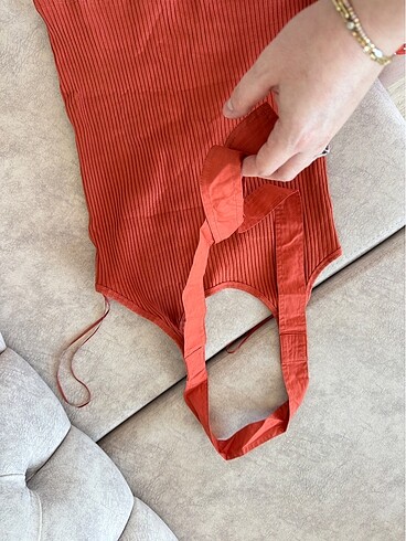 Zara turuncu üst - Görsel 3