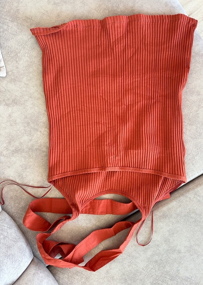 Zara turuncu üst - Görsel 4