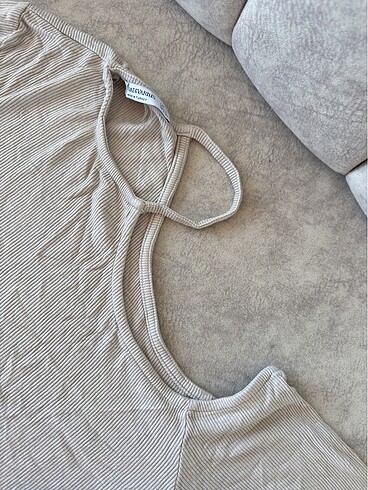 xl Beden camel Renk Stradivarius bluz
