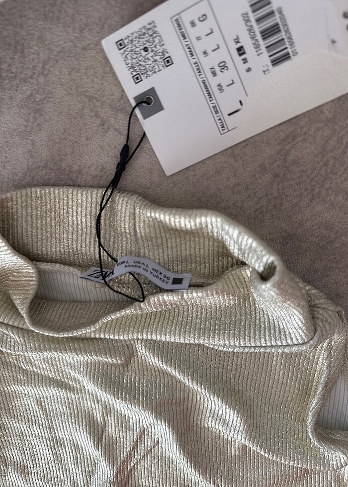 Zara dore kolsuz üst - Görsel 3