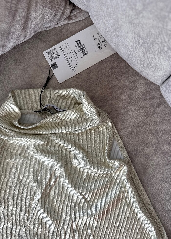 Zara dore kolsuz üst - Görsel 4