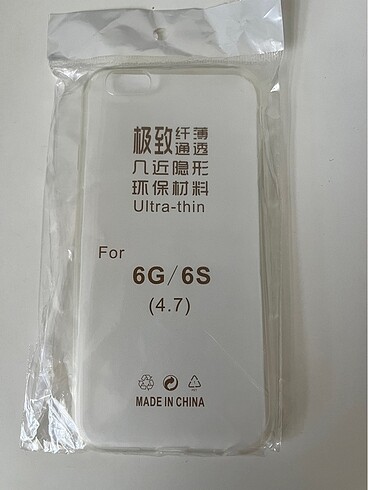 iphone 6/6s şeffaf telefon kılıfı