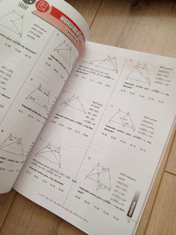 Çap Yayınları Matematik 5. Fasikül: Çokgenler ve Dörtgenler - Görsel 2