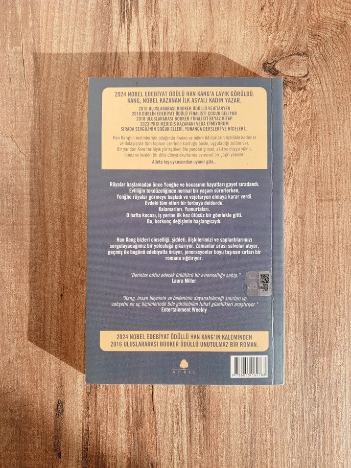 Vejetaryen - Han Kang, 2024 Nobel Edebiyat Ödüllü - Görsel 2