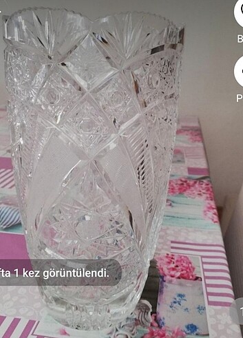 Paşabahçe kristal vazo