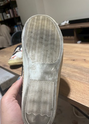 Çiçek Desenli Kadın Dolgu Topuk Espadril - Görsel 4