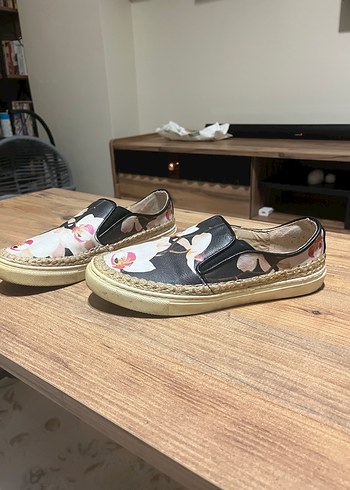 Çiçek Desenli Kadın Dolgu Topuk Espadril - Görsel 5