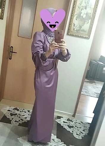 Kusursuz lila abiye