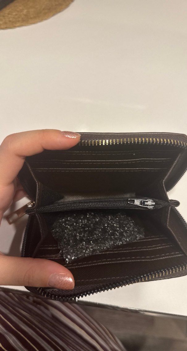 Desenli Fermuarlı Orta Boy Kadın Kartlık Cüzdan - Görsel 2