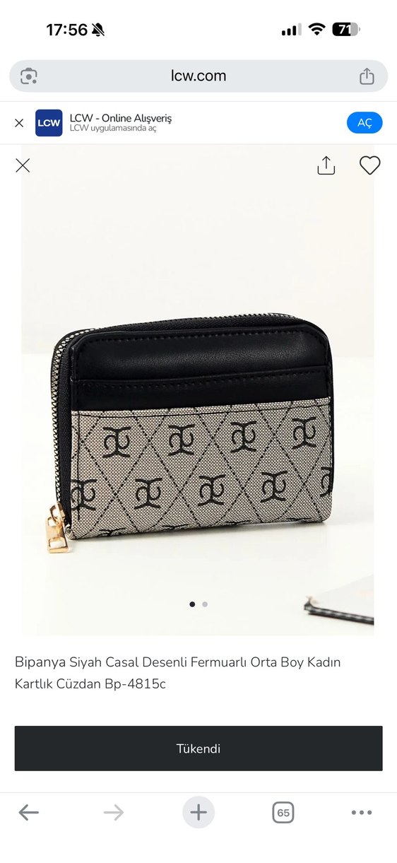 Desenli Fermuarlı Orta Boy Kadın Kartlık Cüzdan - Görsel 4