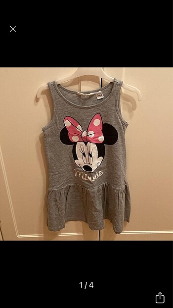 H&M 4-6 yaş minnie elbise