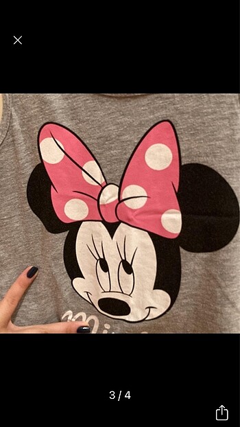4 Yaş Beden H&M 4-6 yaş minnie elbise