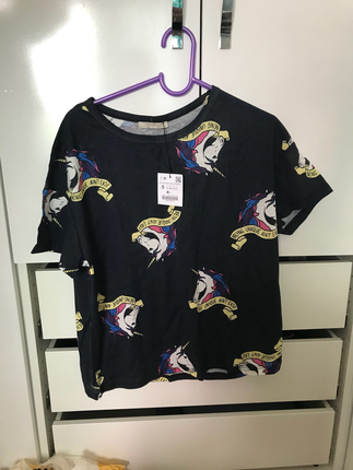 Zara Yeni Sezon Unicorn Desenli Tshirt