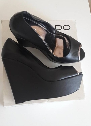 ALDO- Apartman Topuk Siyah Ayakkabı