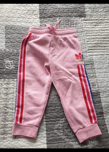 Kızlar için Pembe Fitted Eşofman Altı