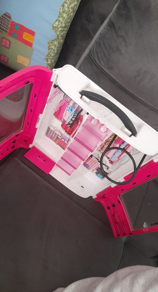 Barbie Pembe Oyuncak Dolap Seti - Görsel 4