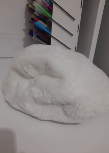 Diğer Beyaz Kadın Peluş Şapka