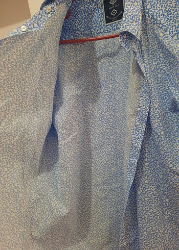 m Beden Erkek slim fit desenli gömlek
