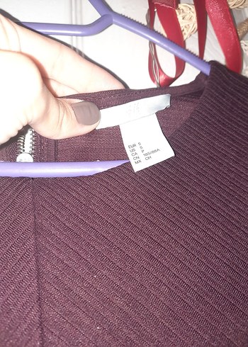 36 Beden bordo Renk H&M elbise