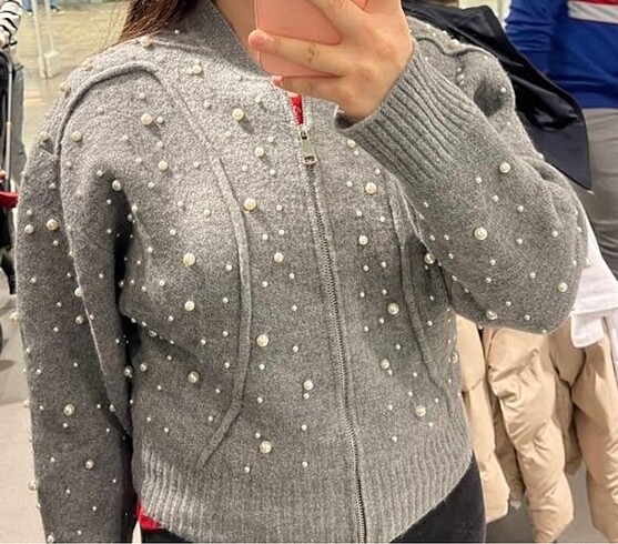 Zara incili hırka