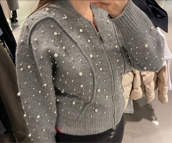 l Beden Zara incili hırka