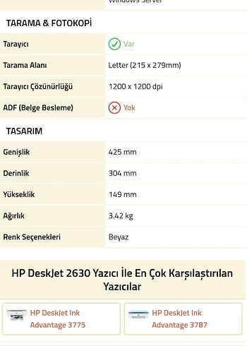 Beden Renk Mavi HP Yazıcı