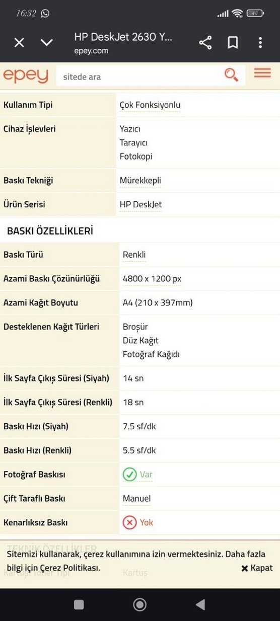 Mavi HP Yazıcı - Görsel 3