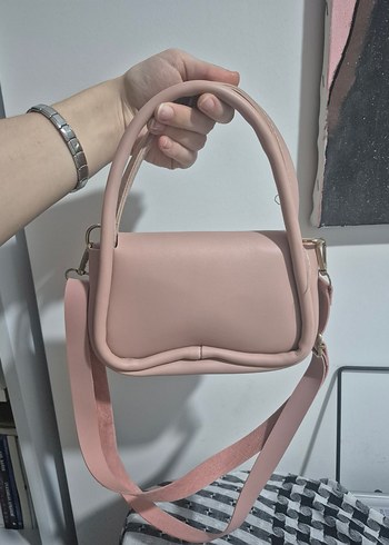 Pembe deri mini Kadın Çanta - Görsel 2