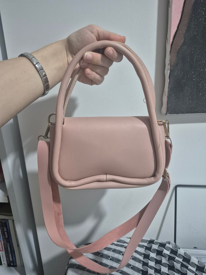 Pembe deri mini Kadın Çanta - Görsel 2