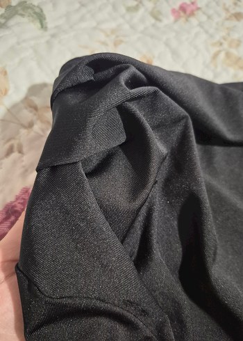 Uzun Kollu Siyah şık body - Görsel 3