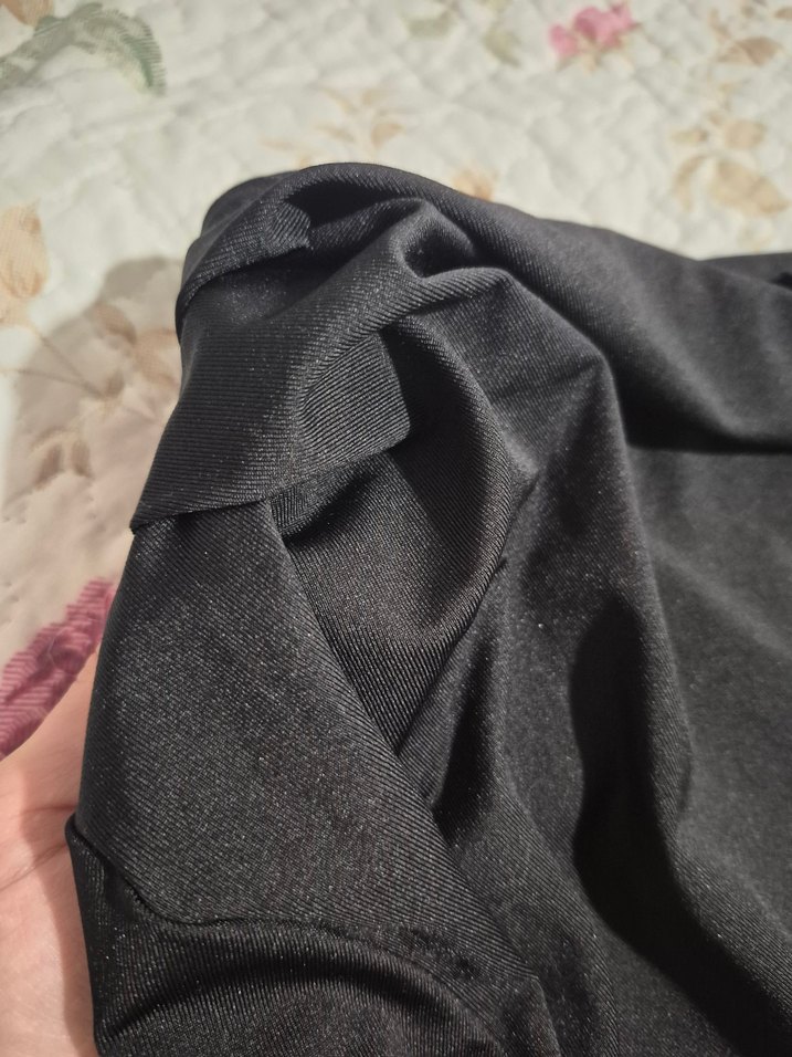 Uzun Kollu Siyah şık body - Görsel 3